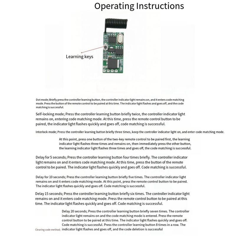 Y45A-For RF Switch Controller+ - огляд і ціна 433Mhz Receiver Module